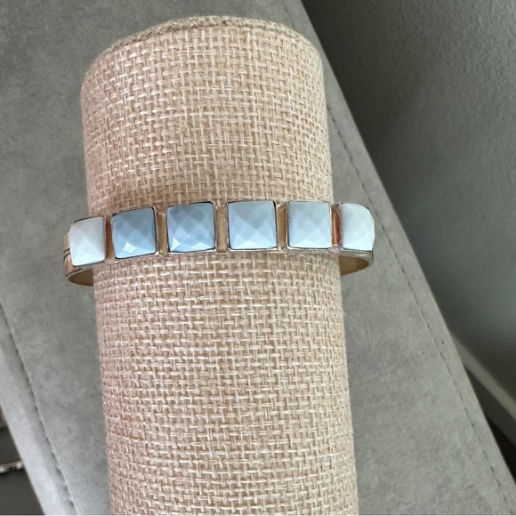 Multistone sterling silver cuff bracelet by Jay King - Picture 3 of 13